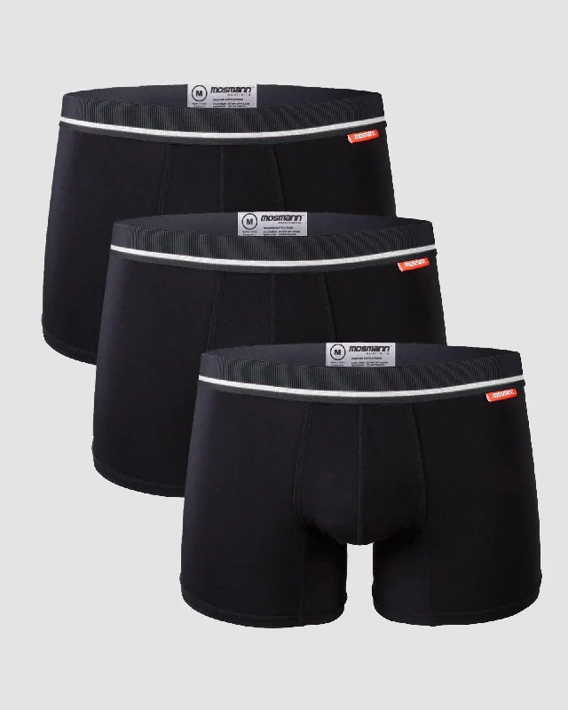 3-PACK BAMBOO TRUNKS - RAVEN Preppy Men's College Preppy Men's College