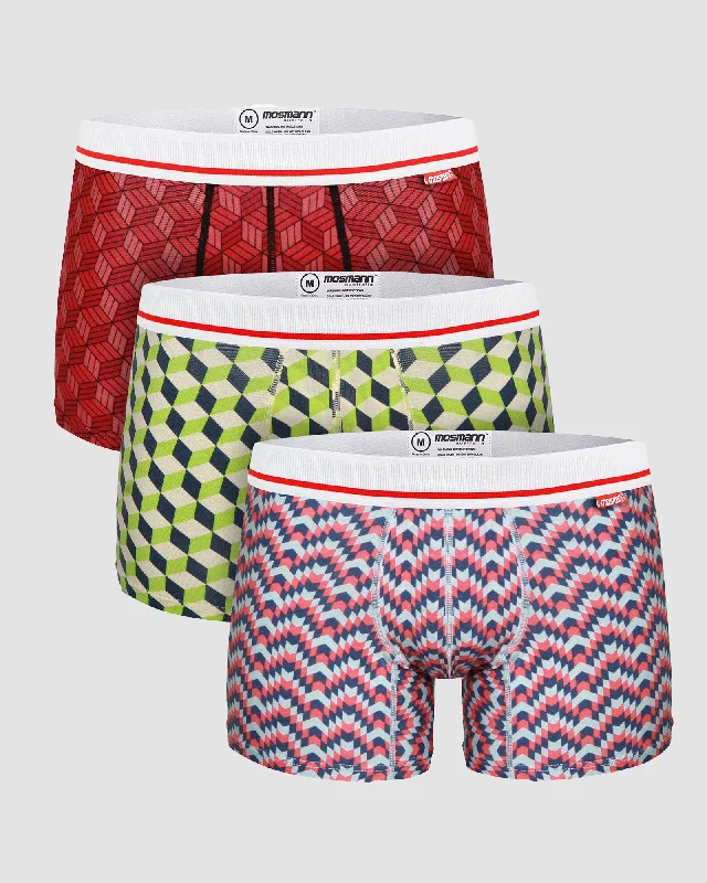 3-PACK MENS BAMBOO TRUNKS - SUERTE Refined Men's Velvet Refined Men's Velvet