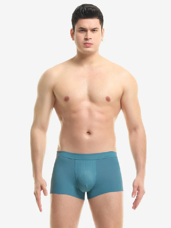 4 Pack Men's Ice Silk Seamless Trunks Underwear Street Street