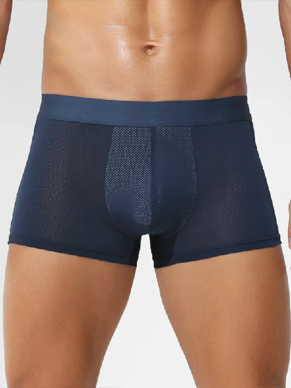 4 Pack Men's Thin Ultra Breathable Mesh Trunks Traditional Men's Wool Traditional Men's Wool