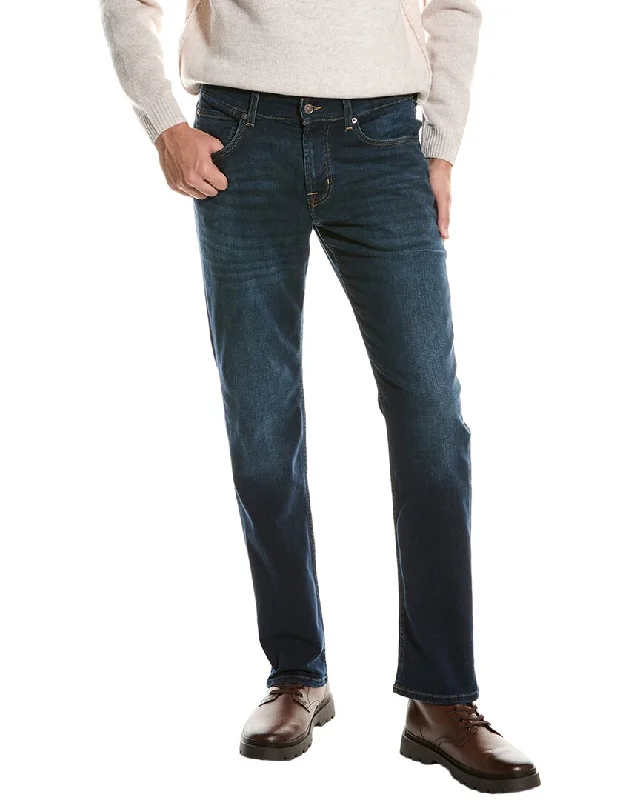 7 For All Mankind The Straight Titan Tapered Straight Leg Jean Cool Men's Distressed Cool Men's Distressed