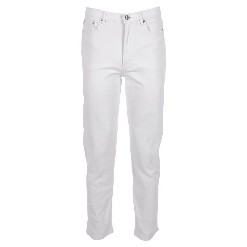 A.P.C. Jean Martin Jeans in White Cotton Traditional Men's Country Traditional Men's Country