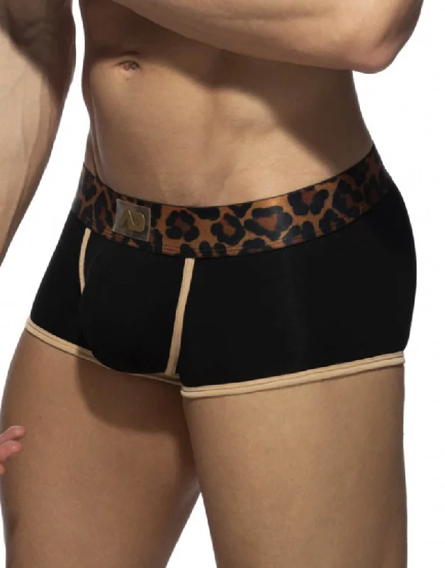 Addicted Leopard Black Trunk AD2224 Masculine Men's Thick Masculine Men's Thick