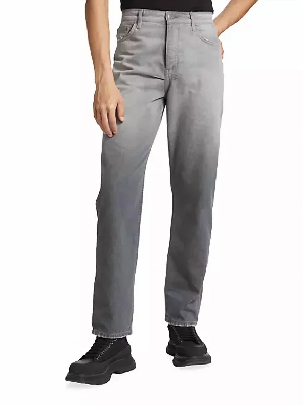 Anti K Rinsed Jeans In Grey Youthful Men's Anime Youthful Men's Anime