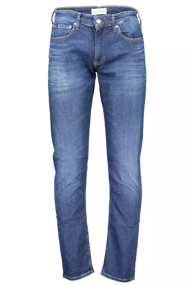 Calvin Klein Sleek Slim Fit  Jeans with Recycled Men's Cotton Elegant Men's Cashmere Elegant Men's Cashmere