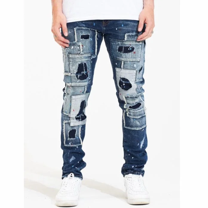 Crysp Kar Denim (Deep Indigo) CRYSPHOL21-40 Luxurious Men's High Luxurious Men's High