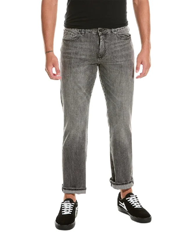 DL1961 Avery Dark Grey Wash Relaxed Straight Jean Elegant Men's Formal  Elegant Men's Formal 