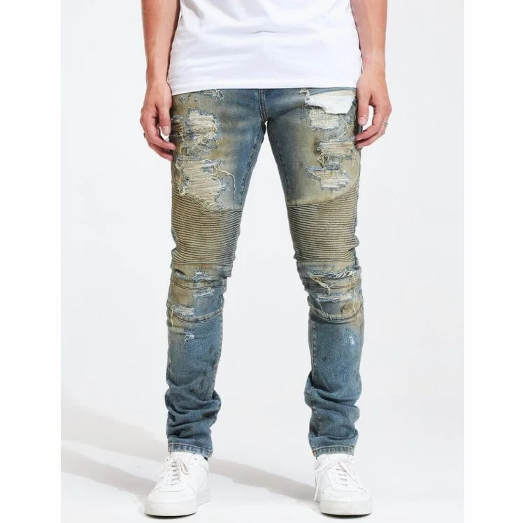 Embellish Fash Biker Denim (Sand Wash) EMBHOL21-2-7 Earthy Men's Hemp Earthy Men's Hemp