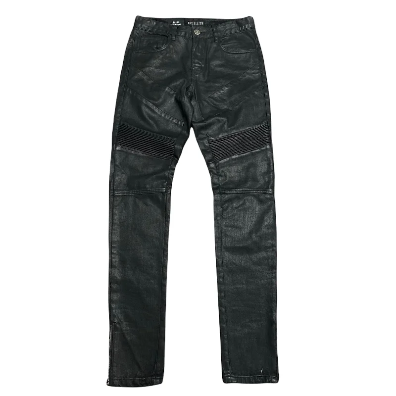 Embellish No Distress Biker Jean (Black) - EMBF25 Confident Men's High Confident Men's High