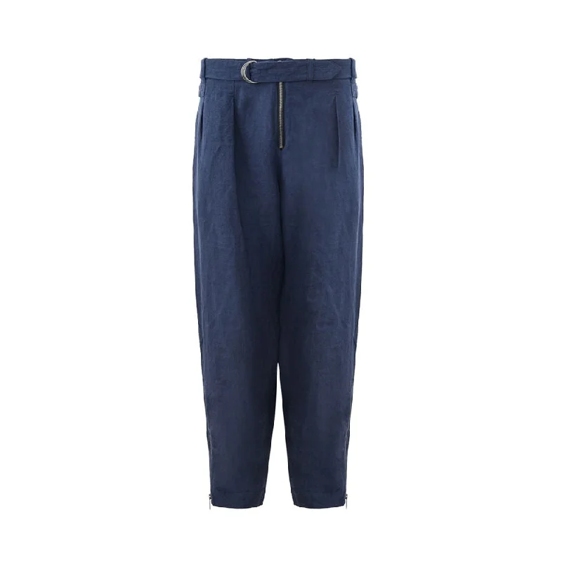 Emporio Armani Elegant Linen  Trousers for Men's Men Sporty Men's Tennis Sporty Men's Tennis