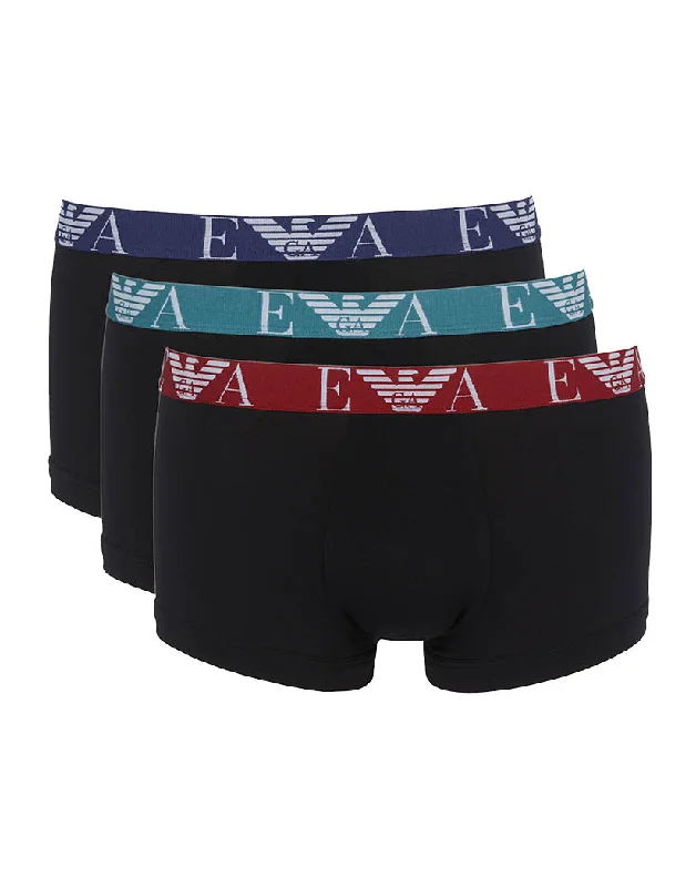 Emporio Armani Monogram 3-Pack Trunk 111357-21320 Bold Men's Statement Bold Men's Statement