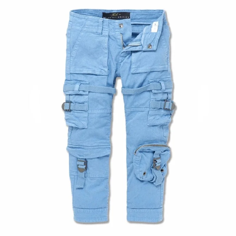 Kids Jordan Craig Cairo Cargo Pants (Azure) 5642MK Masculine Men's  Masculine Men's 