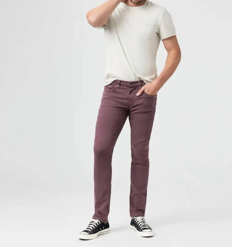 Lennox Jeans In Vintage Rich Malbec Sleek Men's Contemporary  Sleek Men's Contemporary 