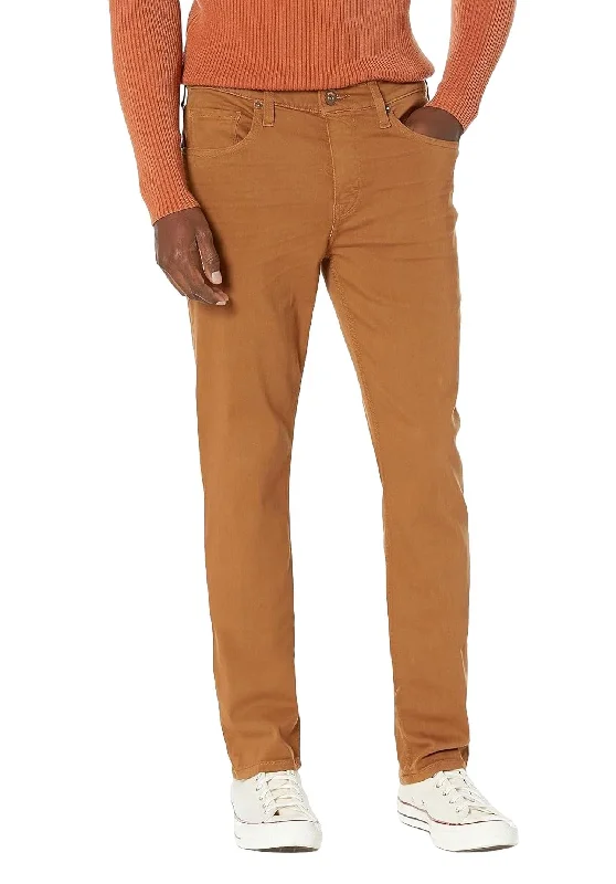 Men Federal Slim Straight Jean In Cinnamon Cocoa Sharp Men's Italian Sharp Men's Italian