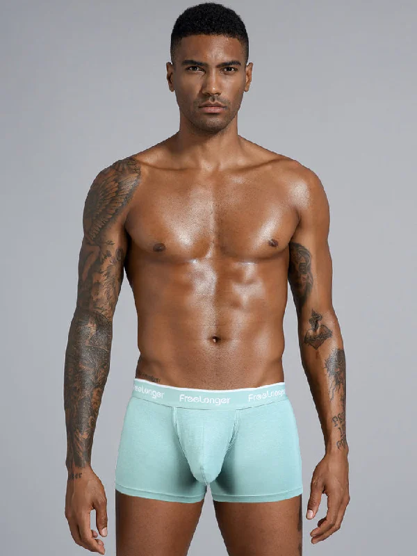 FreeLonger Men's Comfy Separate Big Pouch Boxer Briefs Stylish Men's Neon Stylish Men's Neon