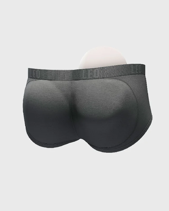 Men's Instant Butt Lift Padded Brief Polished Men's Satin Polished Men's Satin