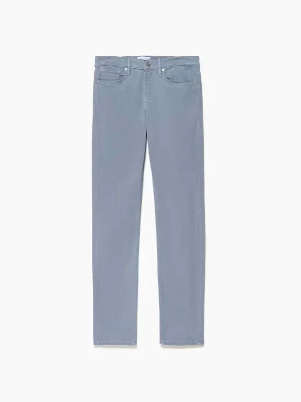 Men's L'homme Slim Brushed Twill Jean In Sky Blue Gym Gym