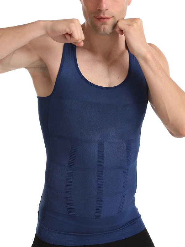 Mens Waist Body Shaper Vest T-Shirt Tank Tops Unique Men's Upcycled Unique Men's Upcycled