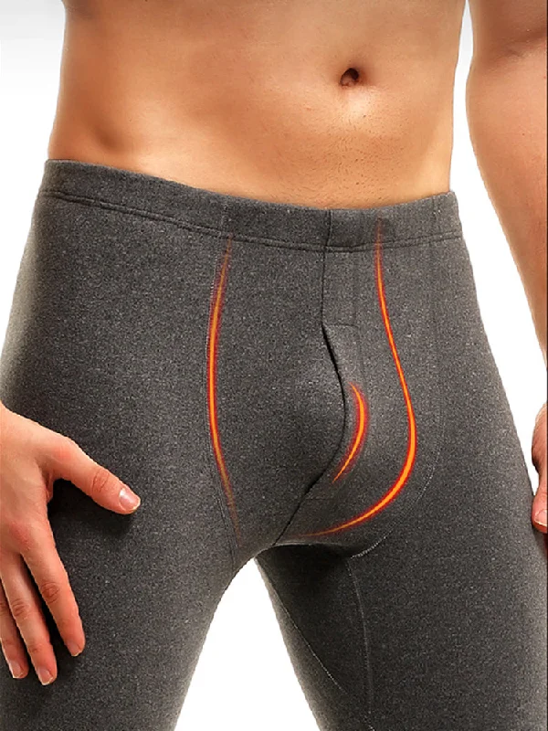 Men's Warm Fly Double-Sided Brushed Long Johns Vacation Vacation