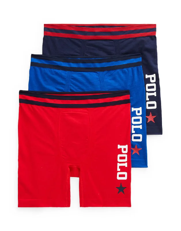 Polo Ralph Lauren Freedom Boxer Brief 3-Pack LLBBP3 Elegant Men's Cashmere Elegant Men's Cashmere