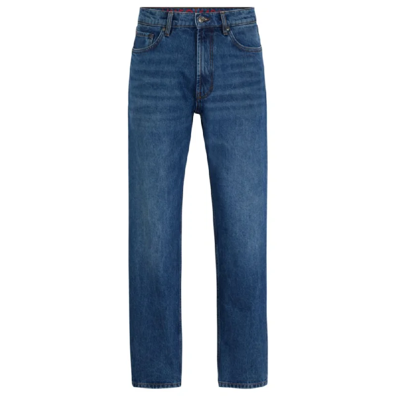 Regular-fit jeans in blue rigid denim Bohemian Men's Free Bohemian Men's Free