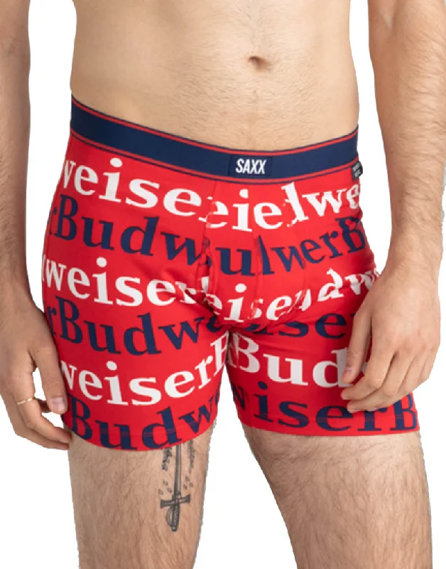 SAXX Daytripper Boxer Breif Fly Re-Run-Red SXBB11F Sleek Men's Metallic Sleek Men's Metallic