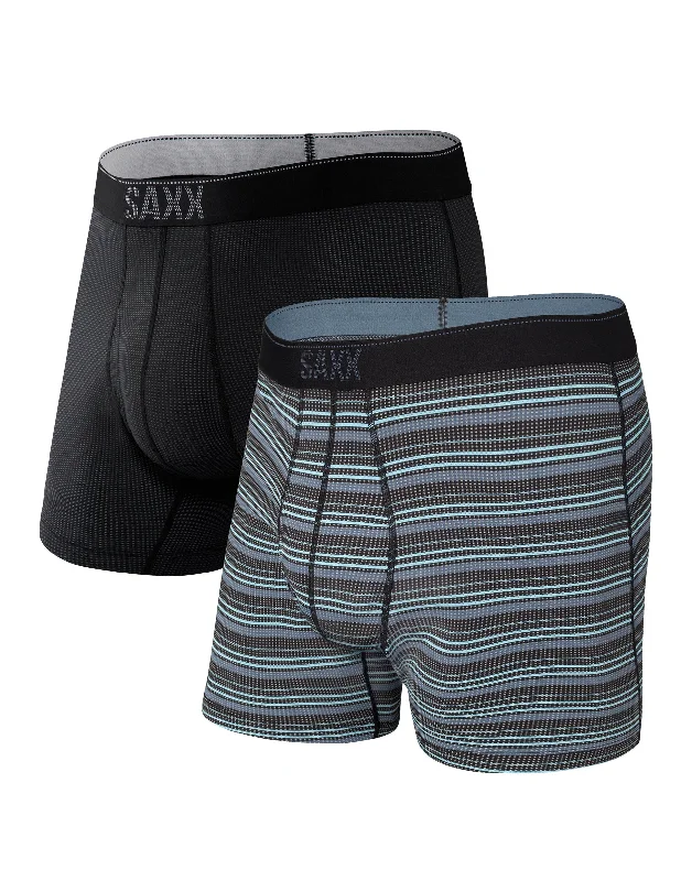 SAXX Quest Quick Dry Mesh Boxer Brief Fly 2 Pack SXPP2Q Sharp Men's Italian Sharp Men's Italian