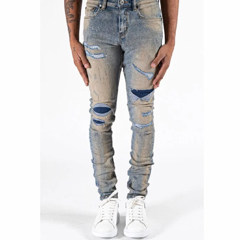 Serenede Ciel 7 Jeans (Blue) CIEL-BLEU Refined Men's Hand Refined Men's Hand