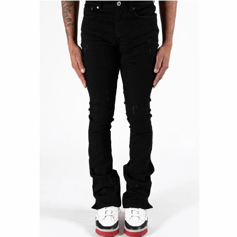 Serenede Noir 7 Stacked Jeans (Black) N7-BLK Relaxed Men's Beach Relaxed Men's Beach