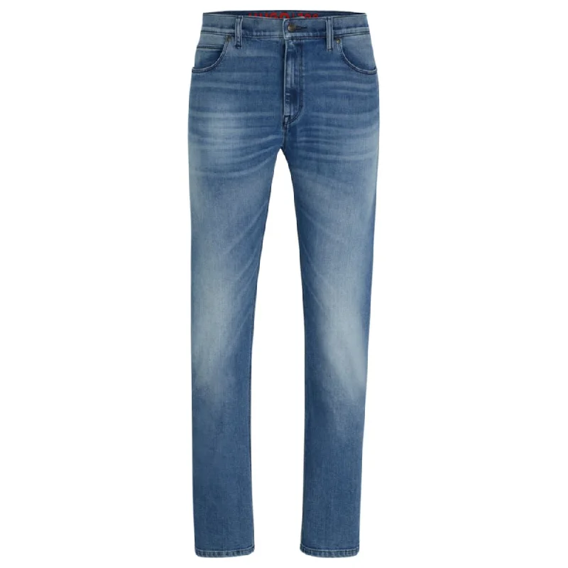 Slim-fit jeans in blue comfort-stretch denim Refined Men's Velvet Refined Men's Velvet