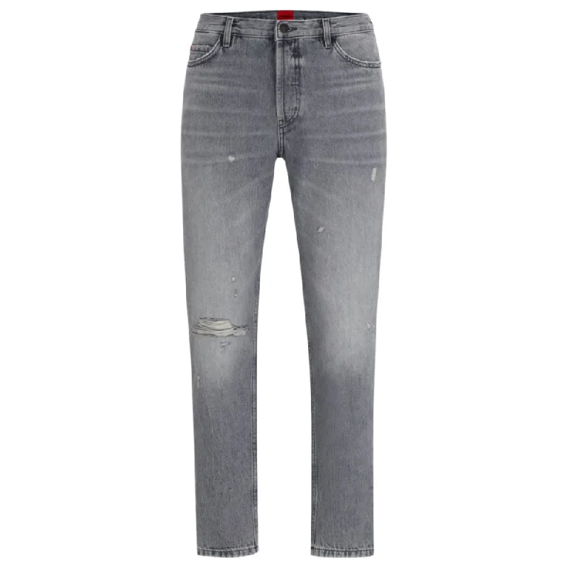 Tapered-fit regular-rise jeans in gray denim Rugged Men's Outdoor  Rugged Men's Outdoor 