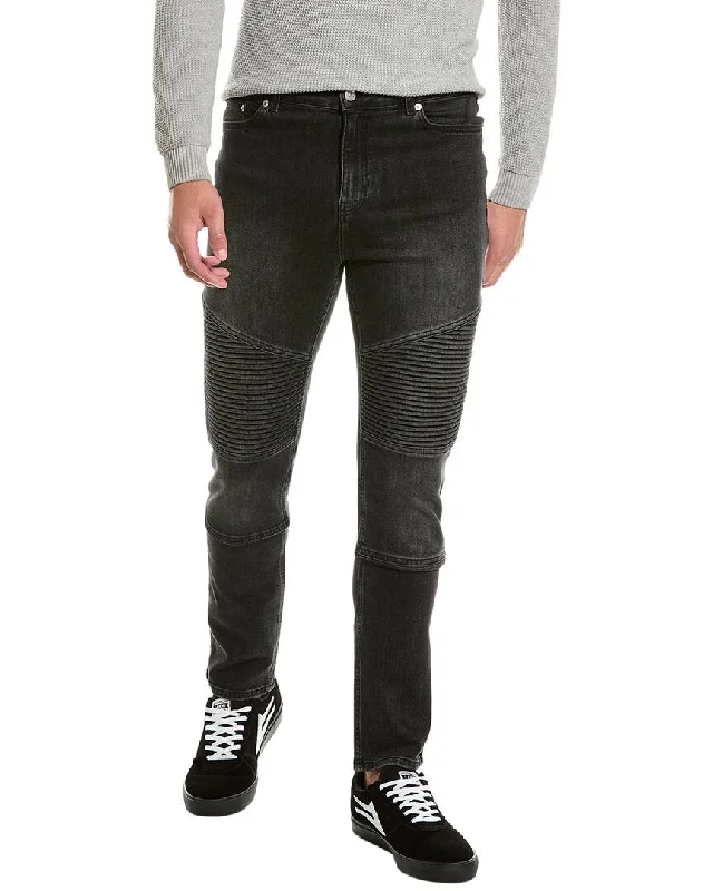 The Kooples Black Moto Skinny Jean Hip Men's Retro Hip Men's Retro