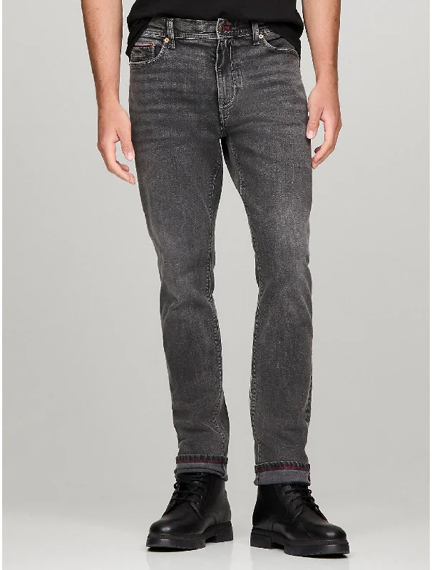 Tommy Hilfiger Men's THFlex Dark Gray Slim Fit Jean Dynamic Men's Glow Dynamic Men's Glow